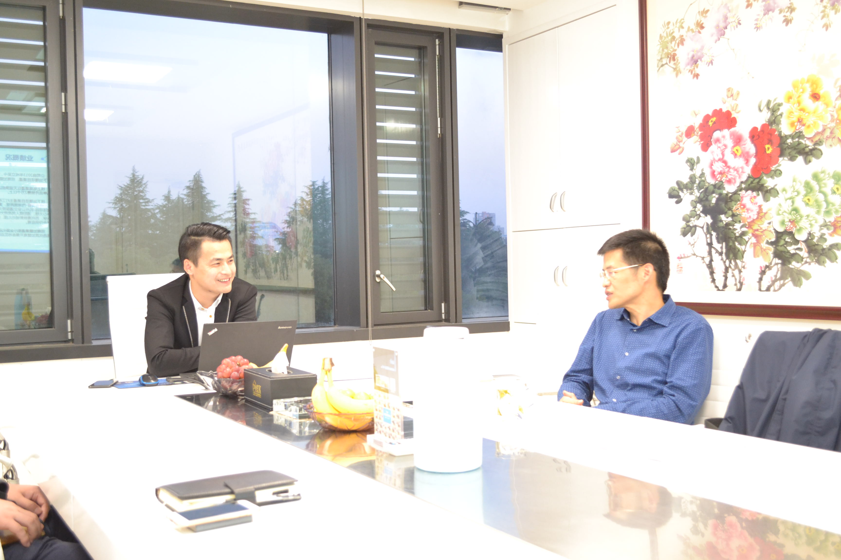 热烈欢迎杭州上城区科技局领导莅临创绿家指导！